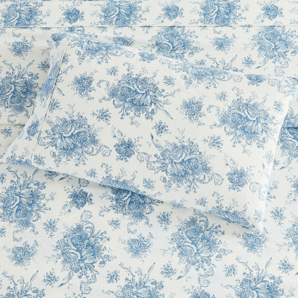 Plow & Hearth Petit Toile Flannel Sheet Sets