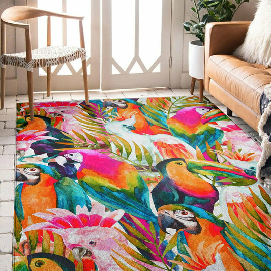 Plow & Hearth Tropics Confetti Polyester Area Rug