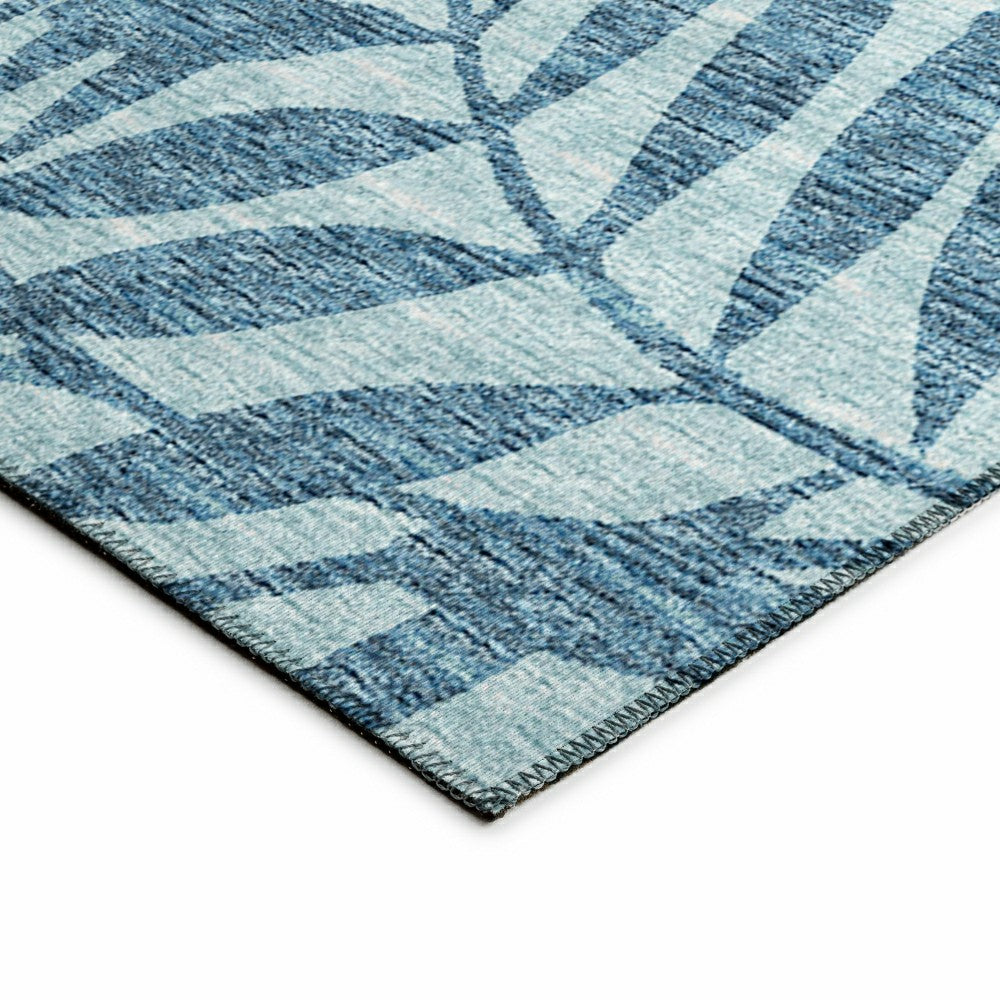Plow & Hearth Sedona Leaf Patterned Polyester Area Rug