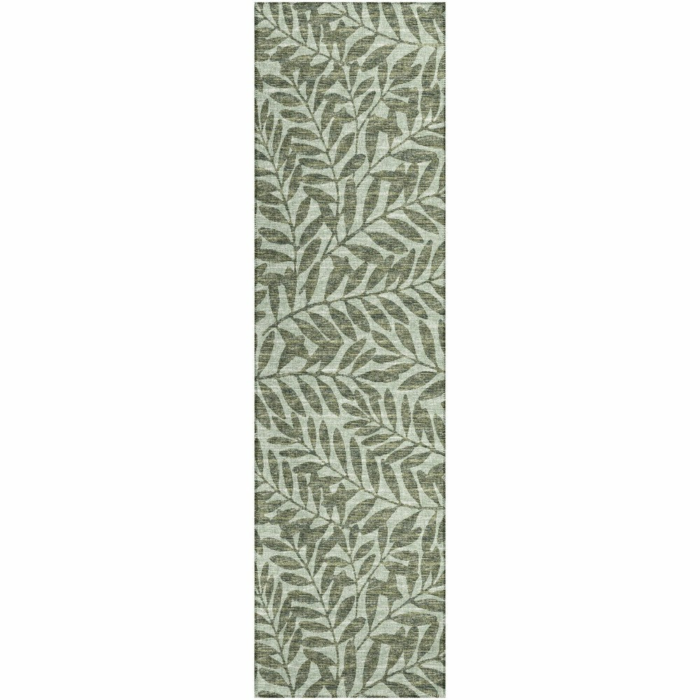 Plow & Hearth Sedona Leaf Patterned Polyester Area Rug