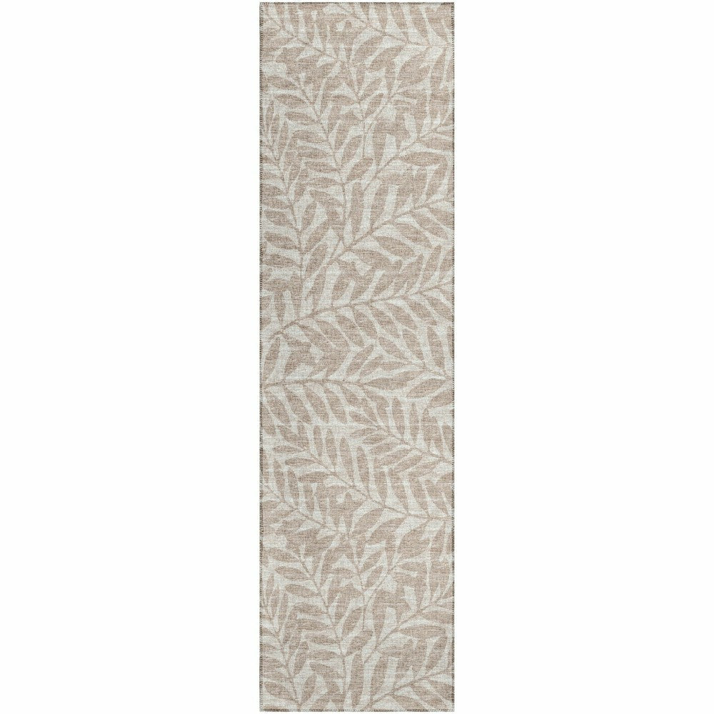 Plow & Hearth Sedona Leaf Patterned Polyester Area Rug