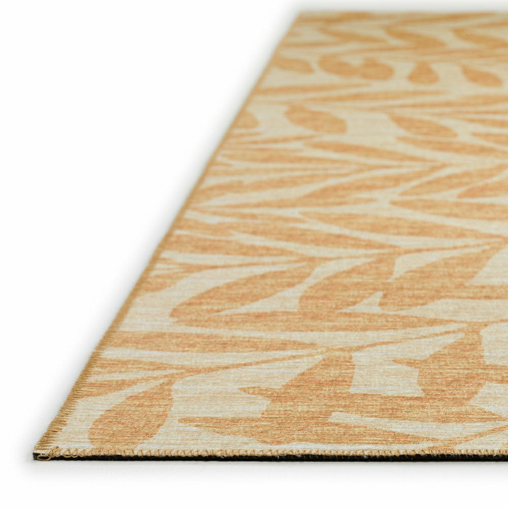 Plow & Hearth Sedona Leaf Patterned Polyester Area Rug