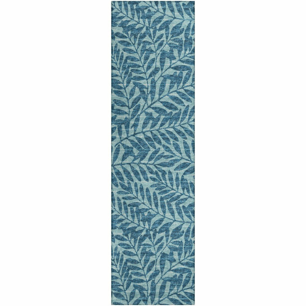 Plow & Hearth Sedona Leaf Patterned Polyester Area Rug