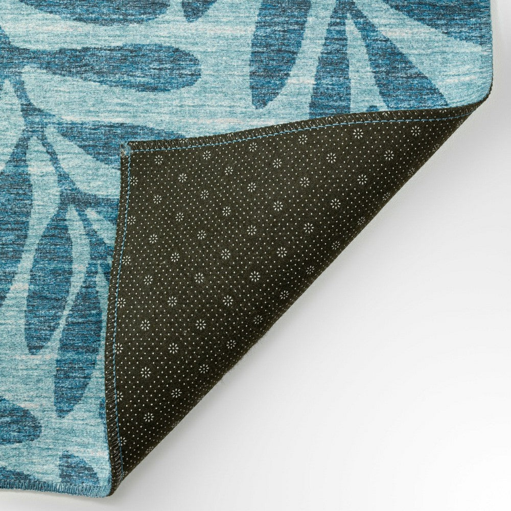 Plow & Hearth Sedona Leaf Patterned Polyester Area Rug