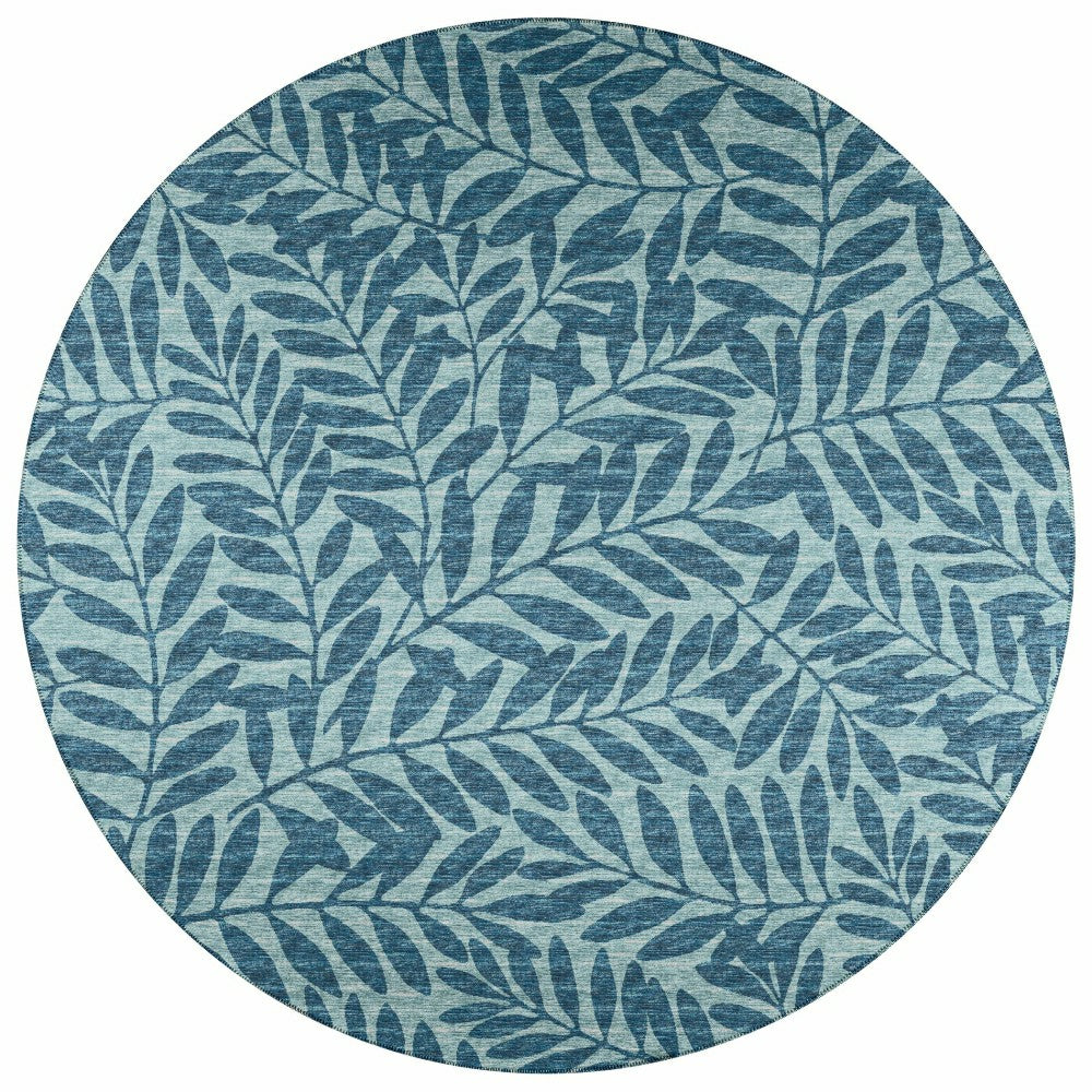 Plow & Hearth Sedona Leaf Patterned Polyester Area Rug