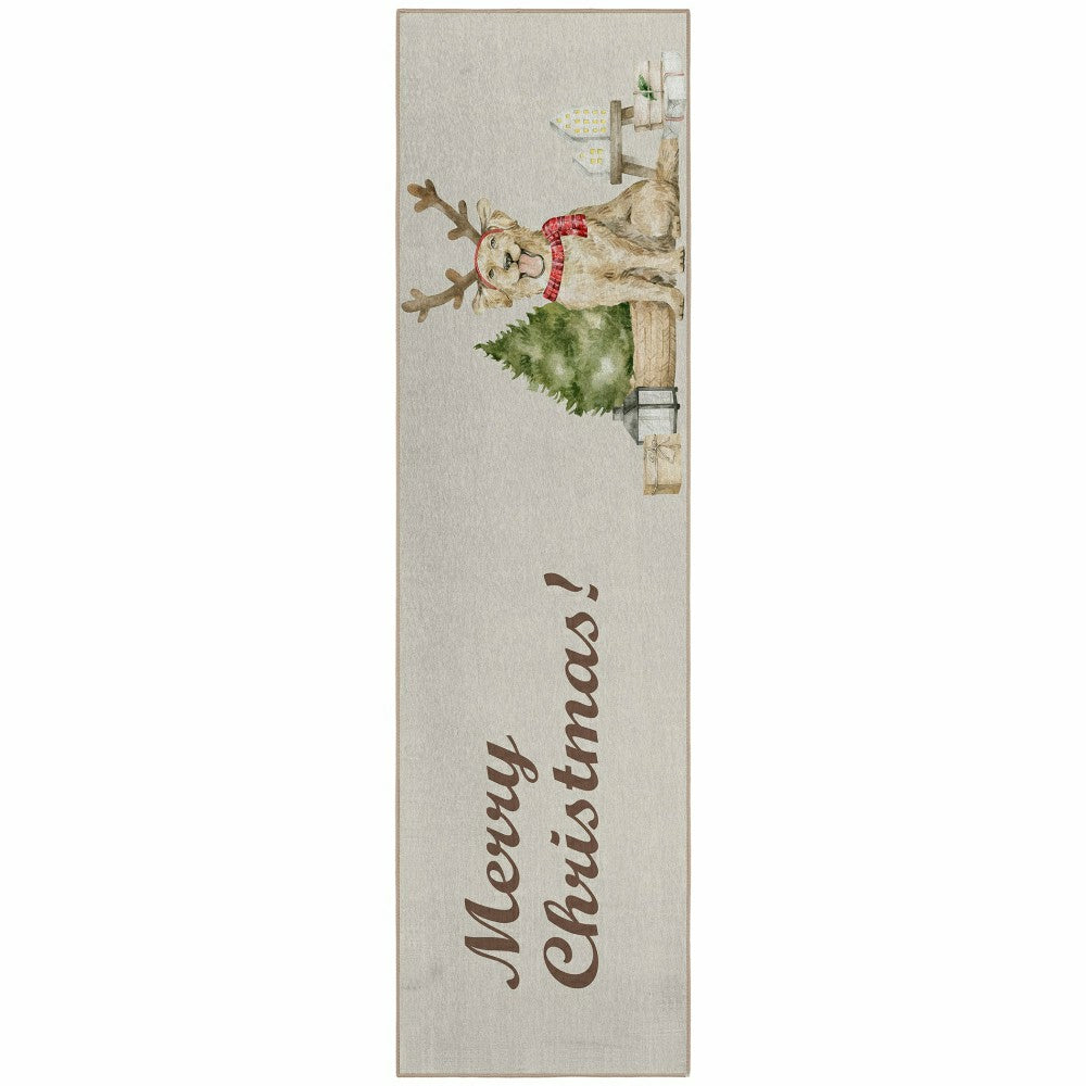 Plow & Hearth Wonderland Best Friend Polyester Area Rug