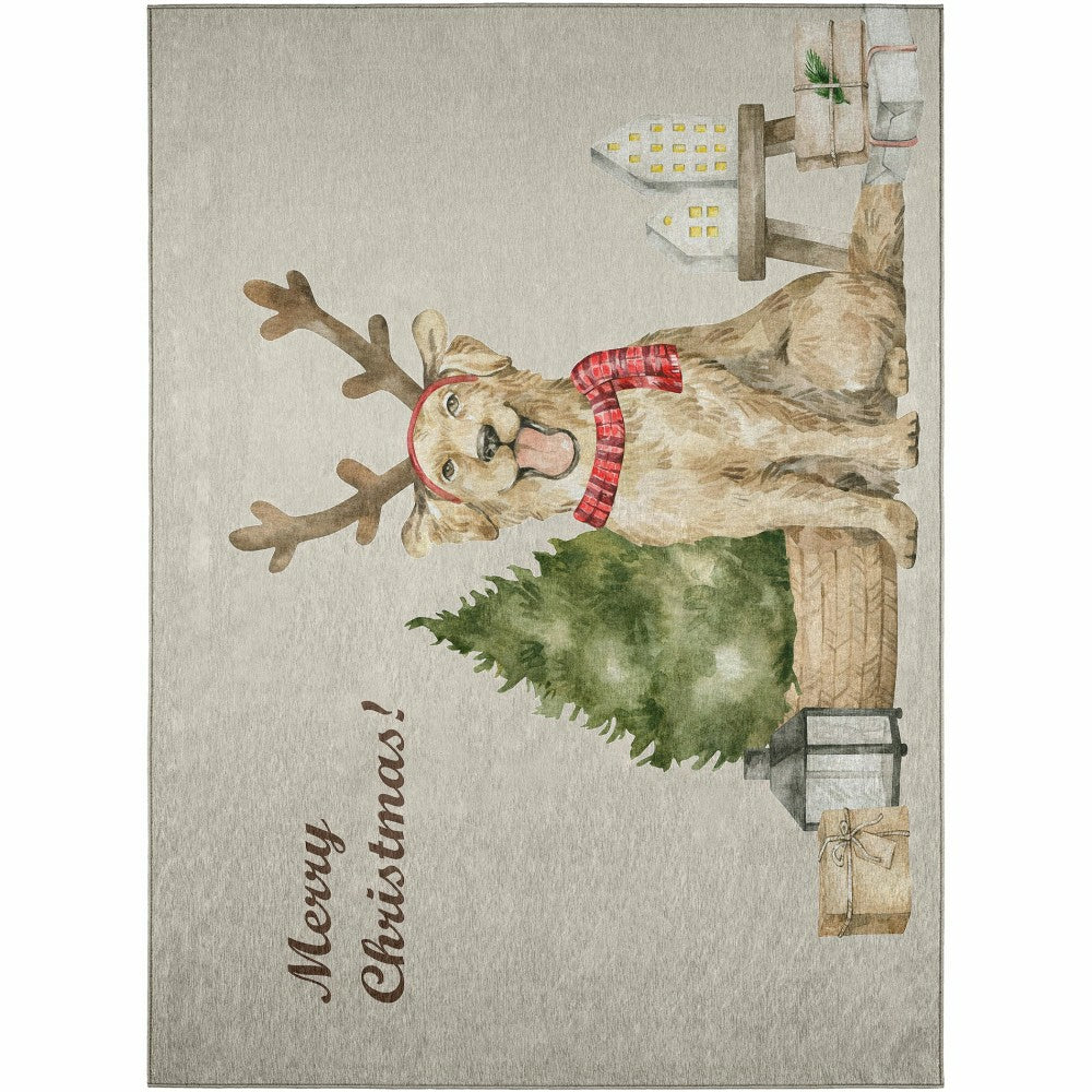 Plow & Hearth Wonderland Best Friend Polyester Area Rug