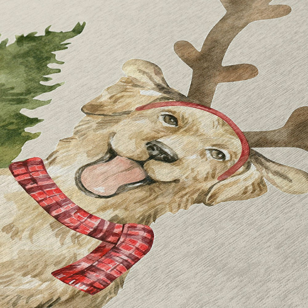 Plow & Hearth Wonderland Best Friend Polyester Area Rug