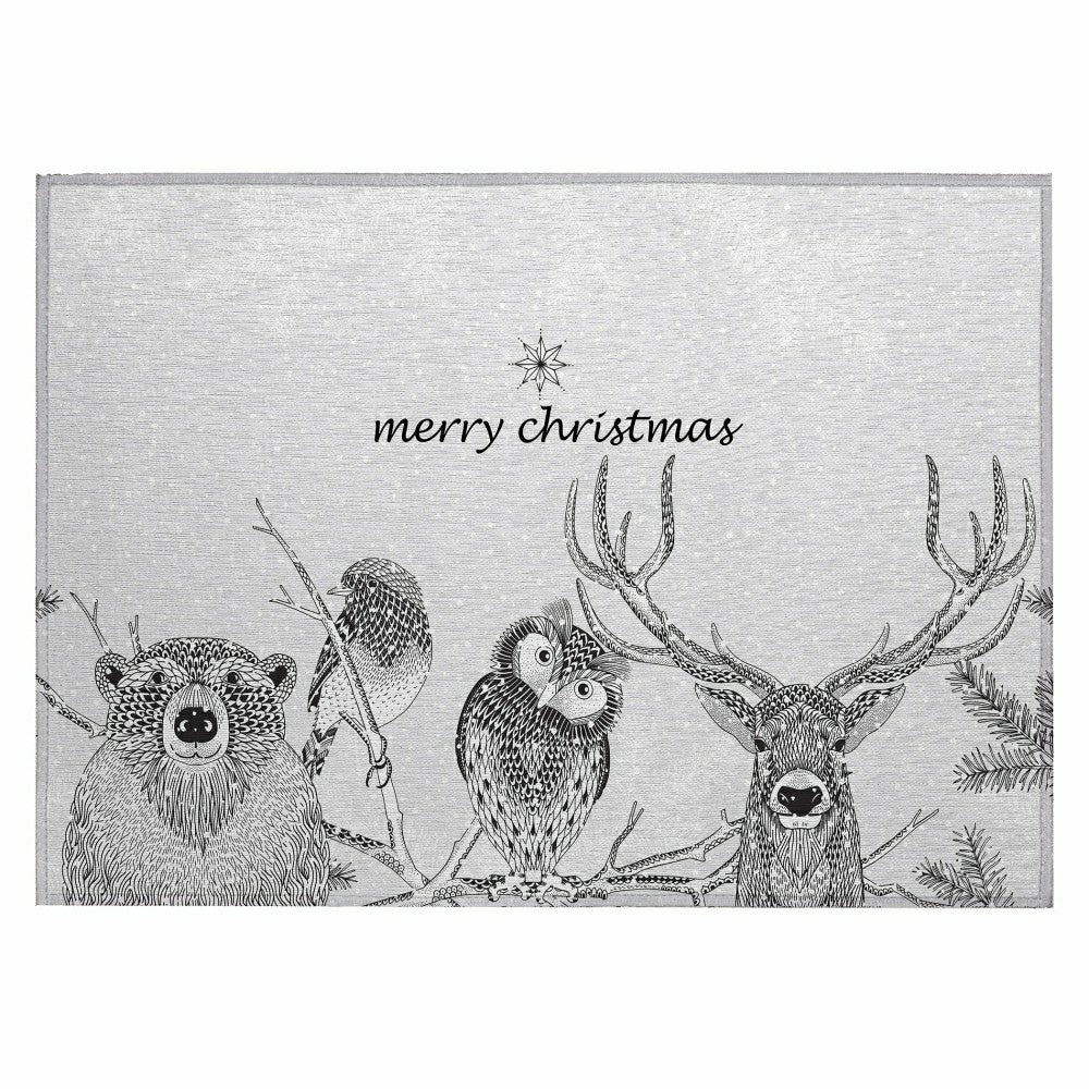 Plow & Hearth Wonderland Woodland Polyester Area Rug