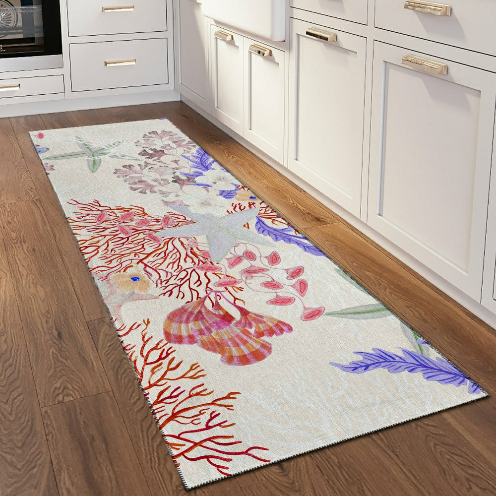 Plow & Hearth Seabreeze Reef Polyester Area Rug