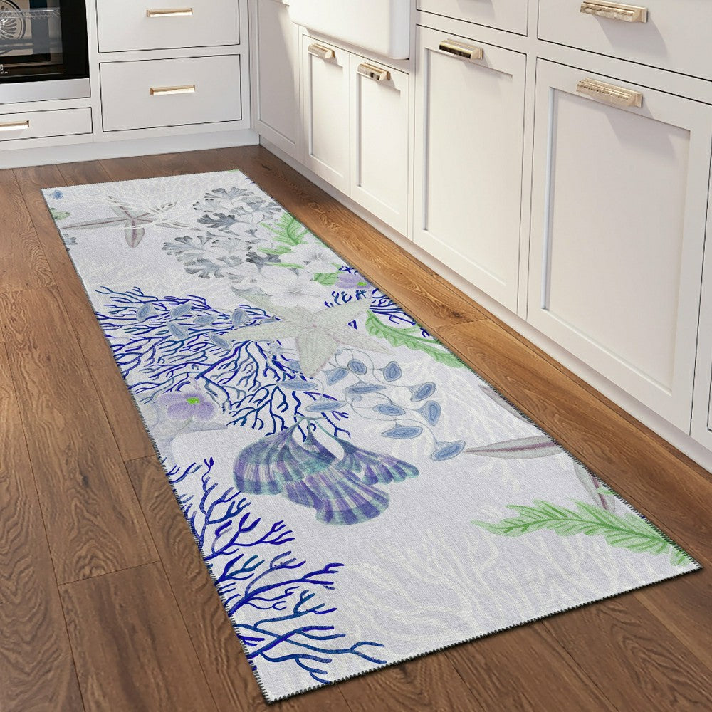 Plow & Hearth Seabreeze Reef Polyester Area Rug
