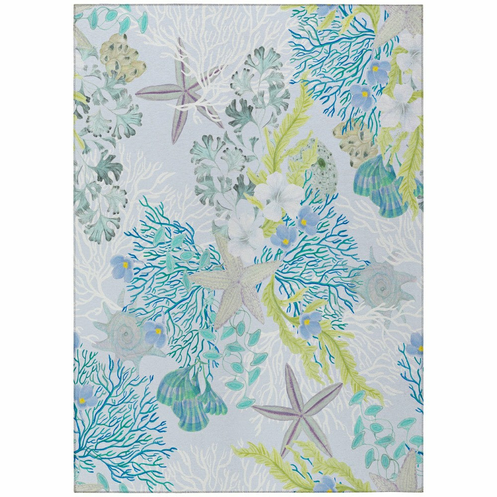 Plow & Hearth Seabreeze Reef Polyester Area Rug
