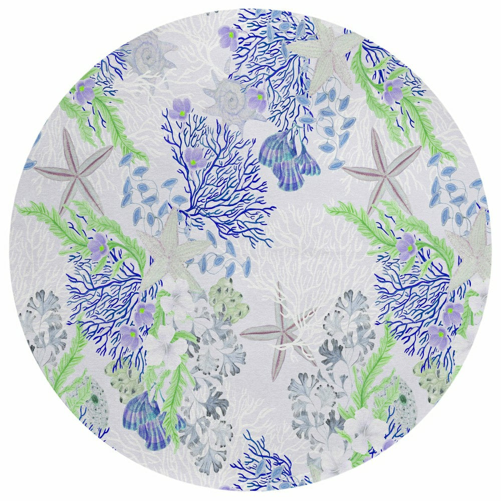 Plow & Hearth Seabreeze Reef Polyester Area Rug