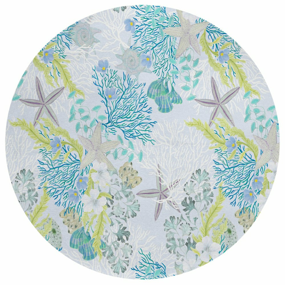 Plow & Hearth Seabreeze Reef Polyester Area Rug