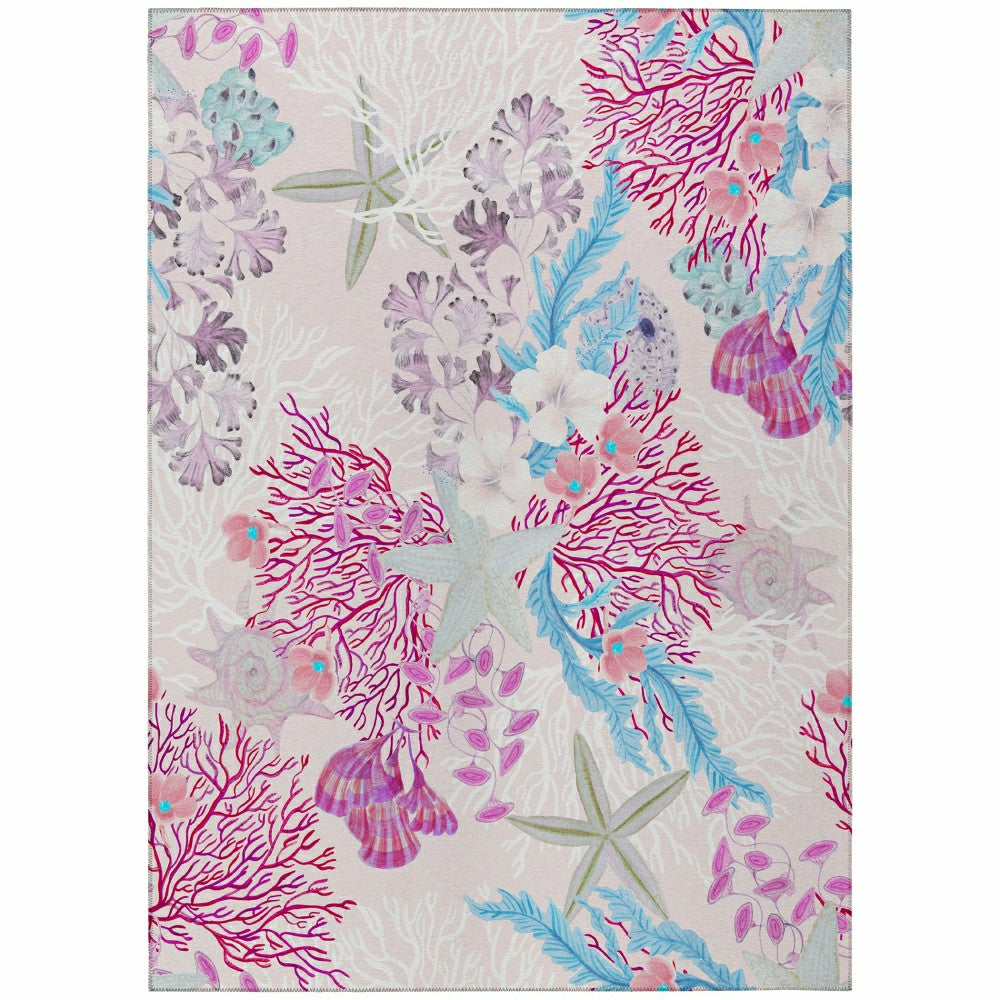 Plow & Hearth Seabreeze Reef Polyester Area Rug