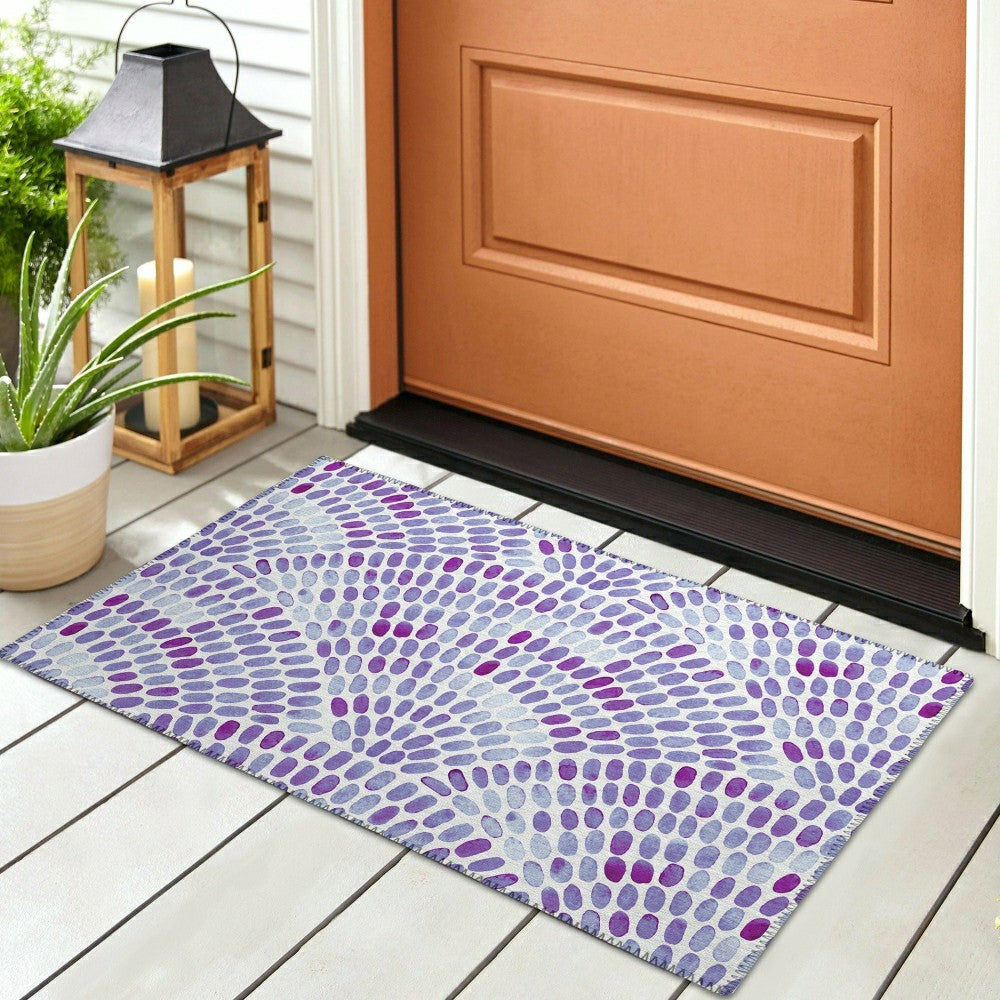Plow & Hearth Seabreeze Mosaic Polyester Area Rug