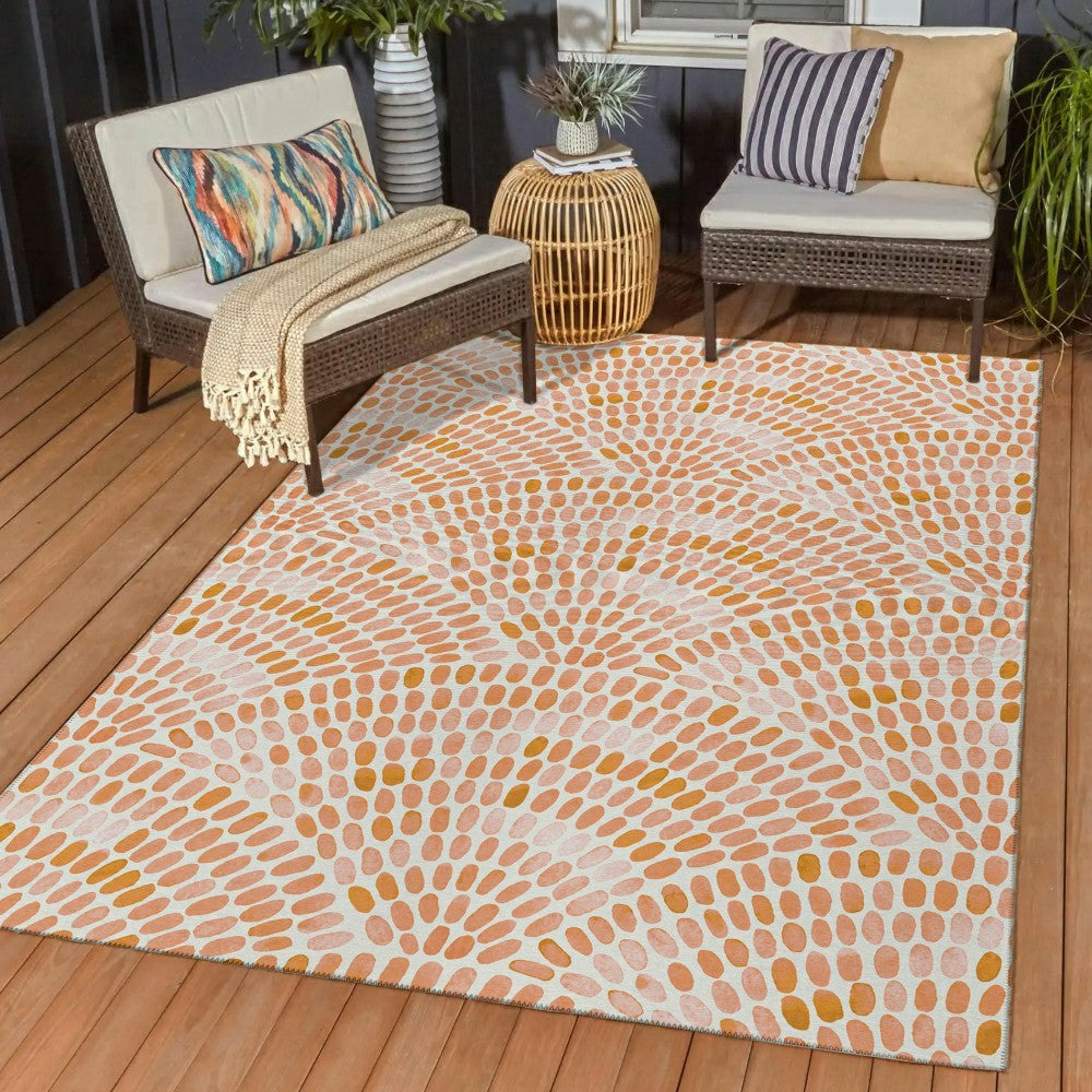 Plow & Hearth Seabreeze Mosaic Polyester Area Rug