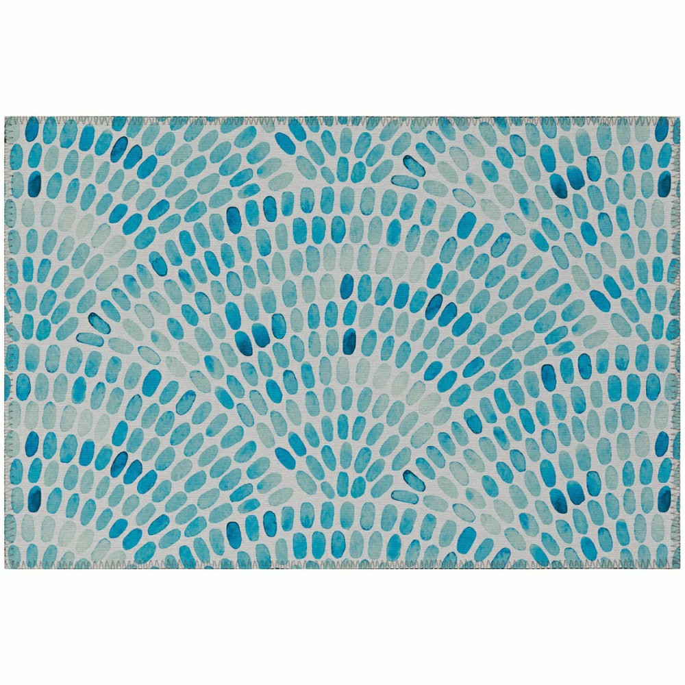 Plow & Hearth Seabreeze Mosaic Polyester Area Rug