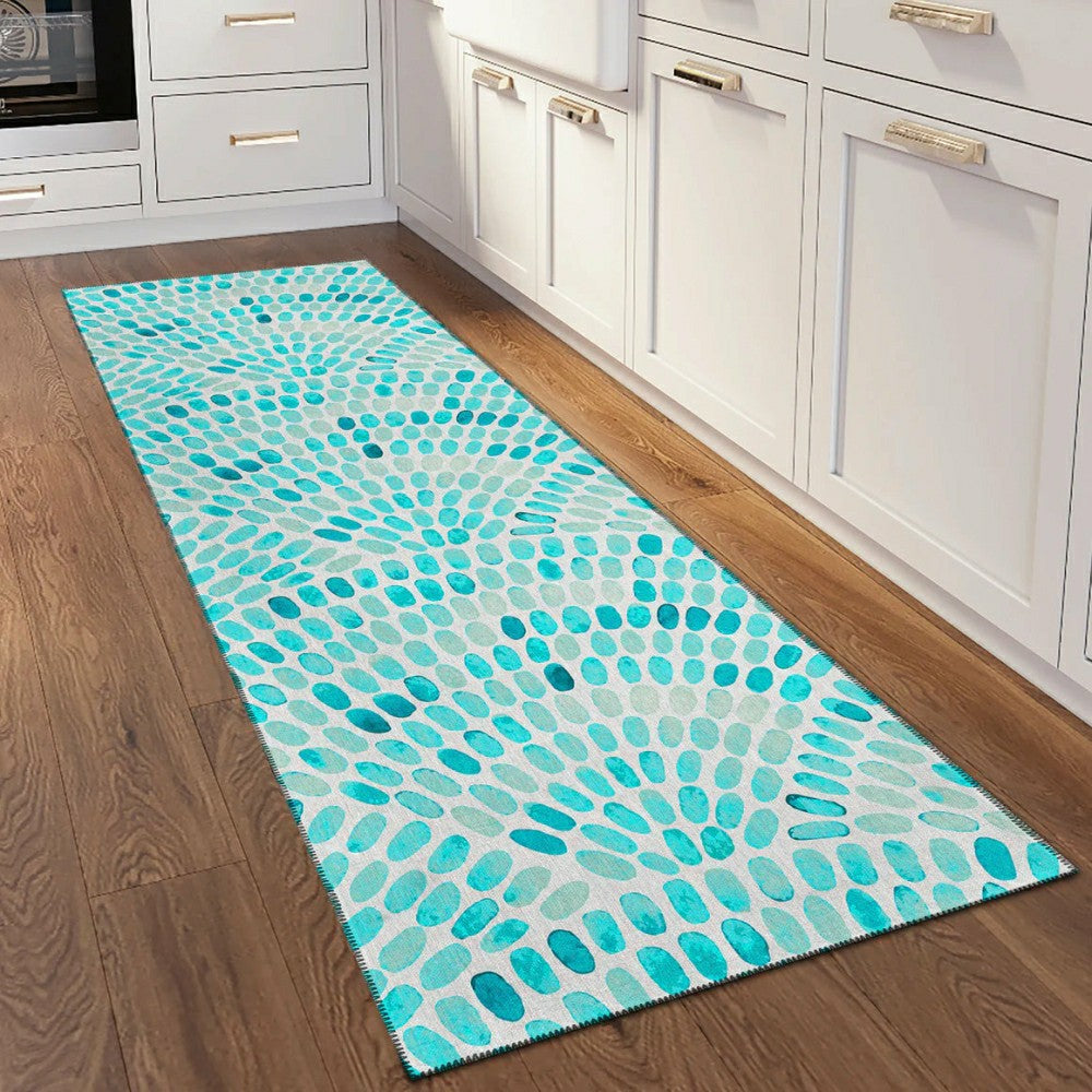 Plow & Hearth Seabreeze Mosaic Polyester Area Rug