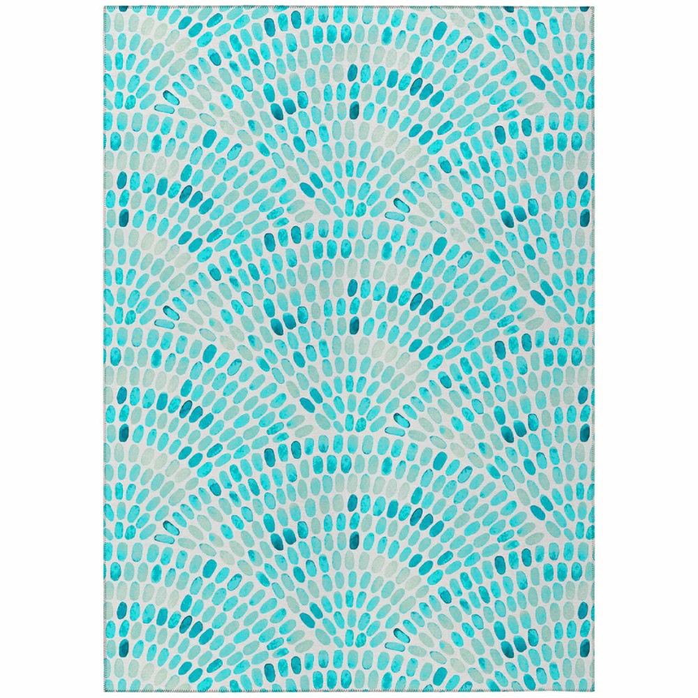 Plow & Hearth Seabreeze Mosaic Polyester Area Rug