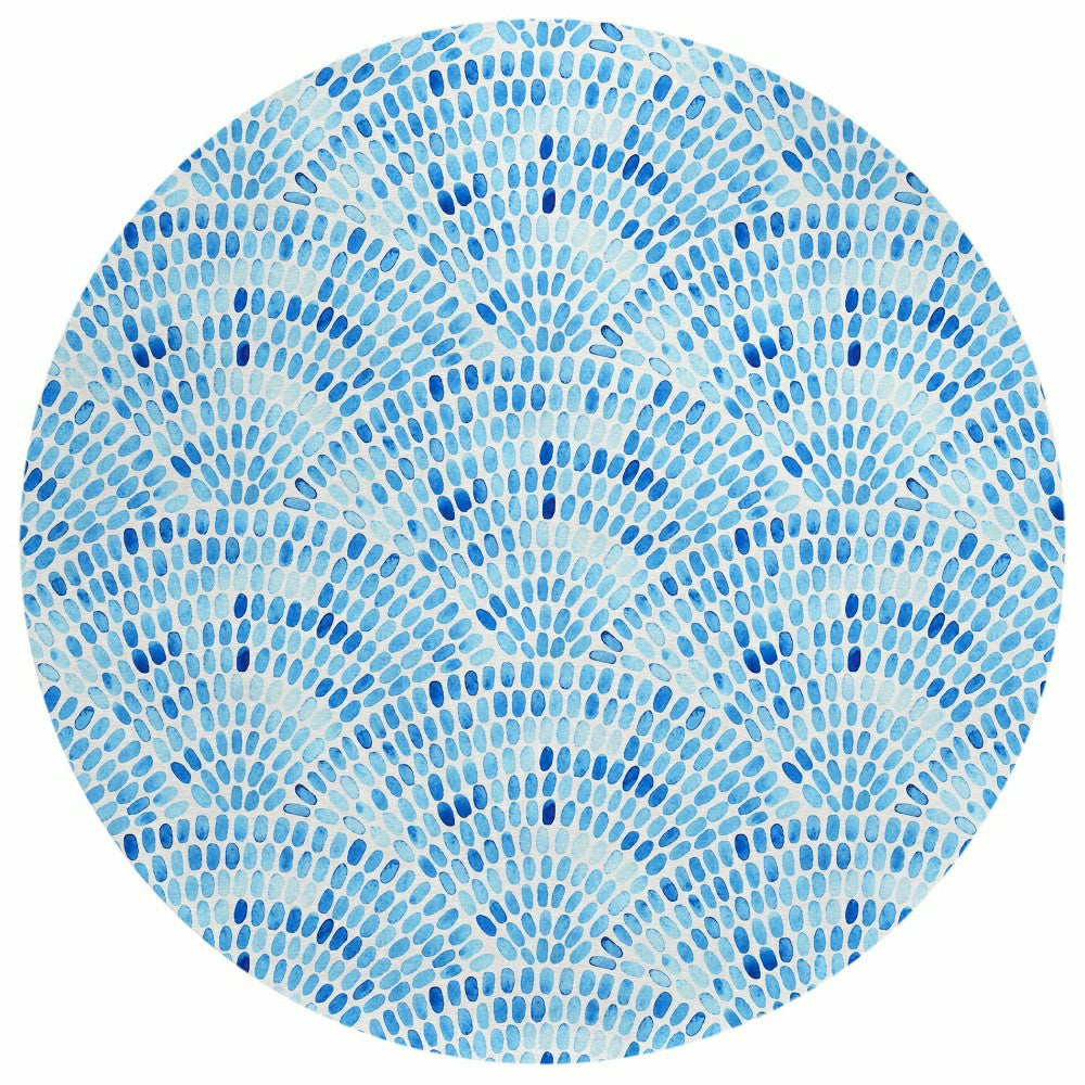 Plow & Hearth Seabreeze Mosaic Polyester Area Rug