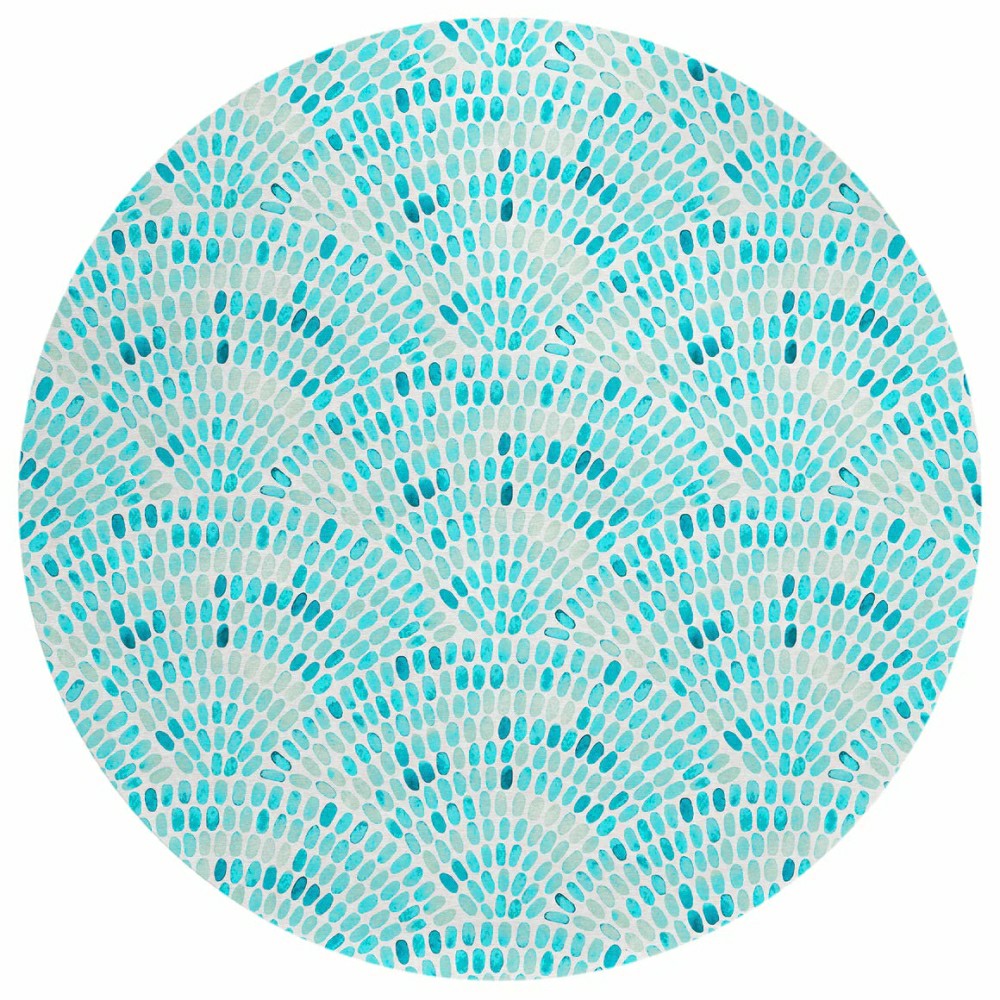 Plow & Hearth Seabreeze Mosaic Polyester Area Rug