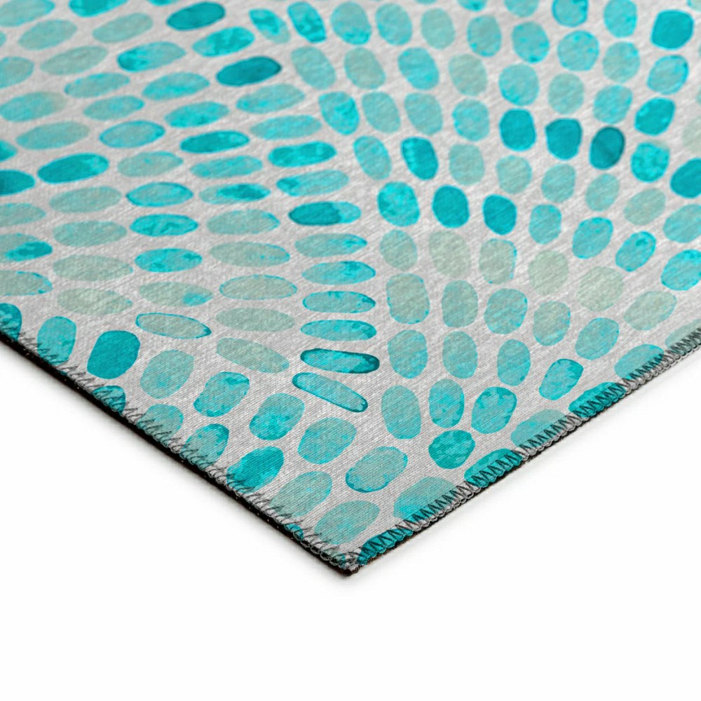 Plow & Hearth Seabreeze Mosaic Polyester Area Rug
