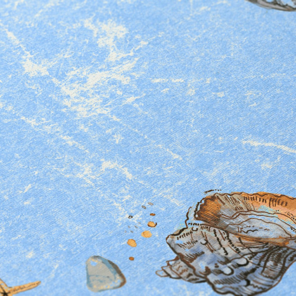 Plow & Hearth Seabreeze Seashell Polyester Area Rug