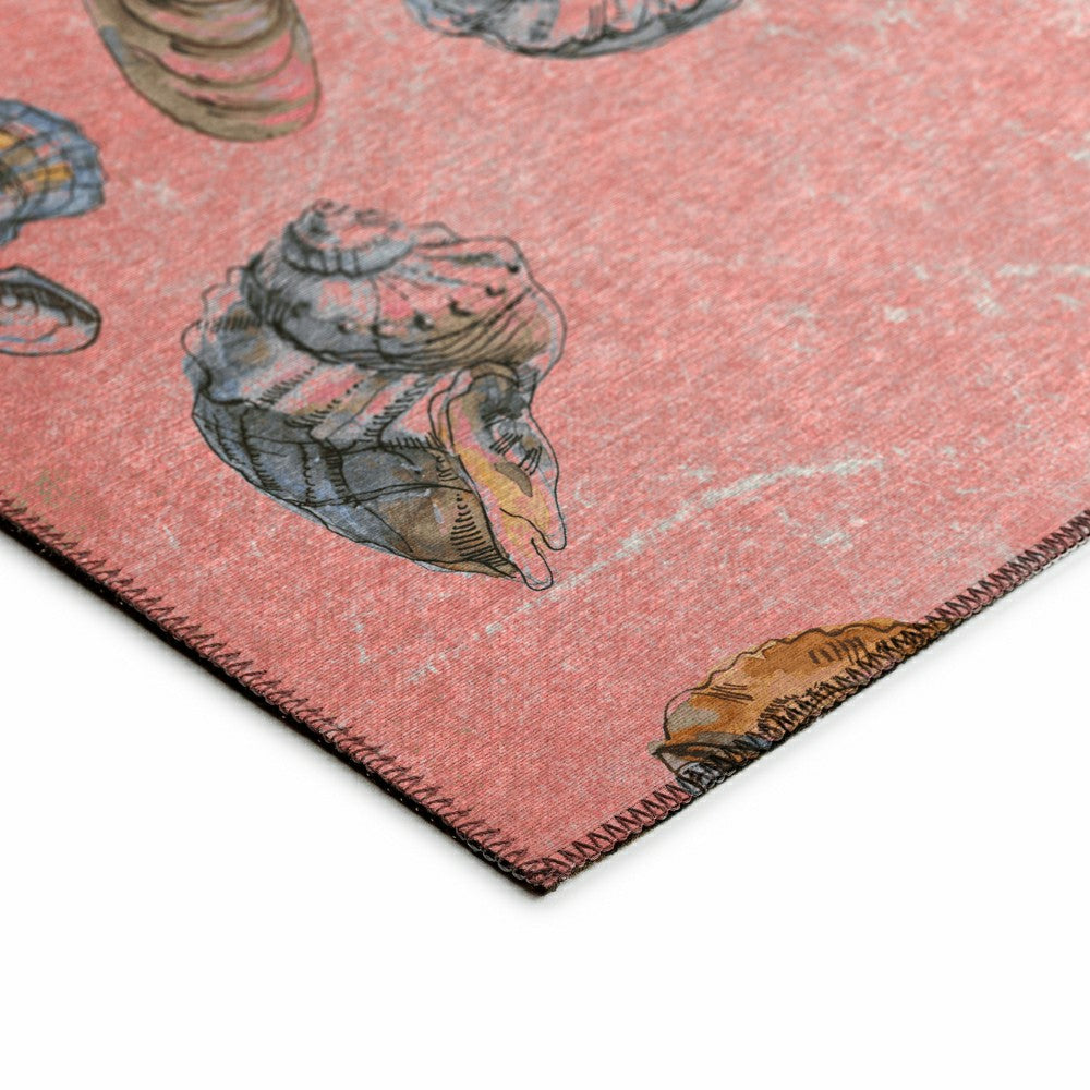 Plow & Hearth Seabreeze Seashell Polyester Area Rug