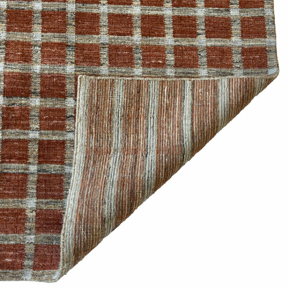 Plow & Hearth Tattersall Wool Area Rug
