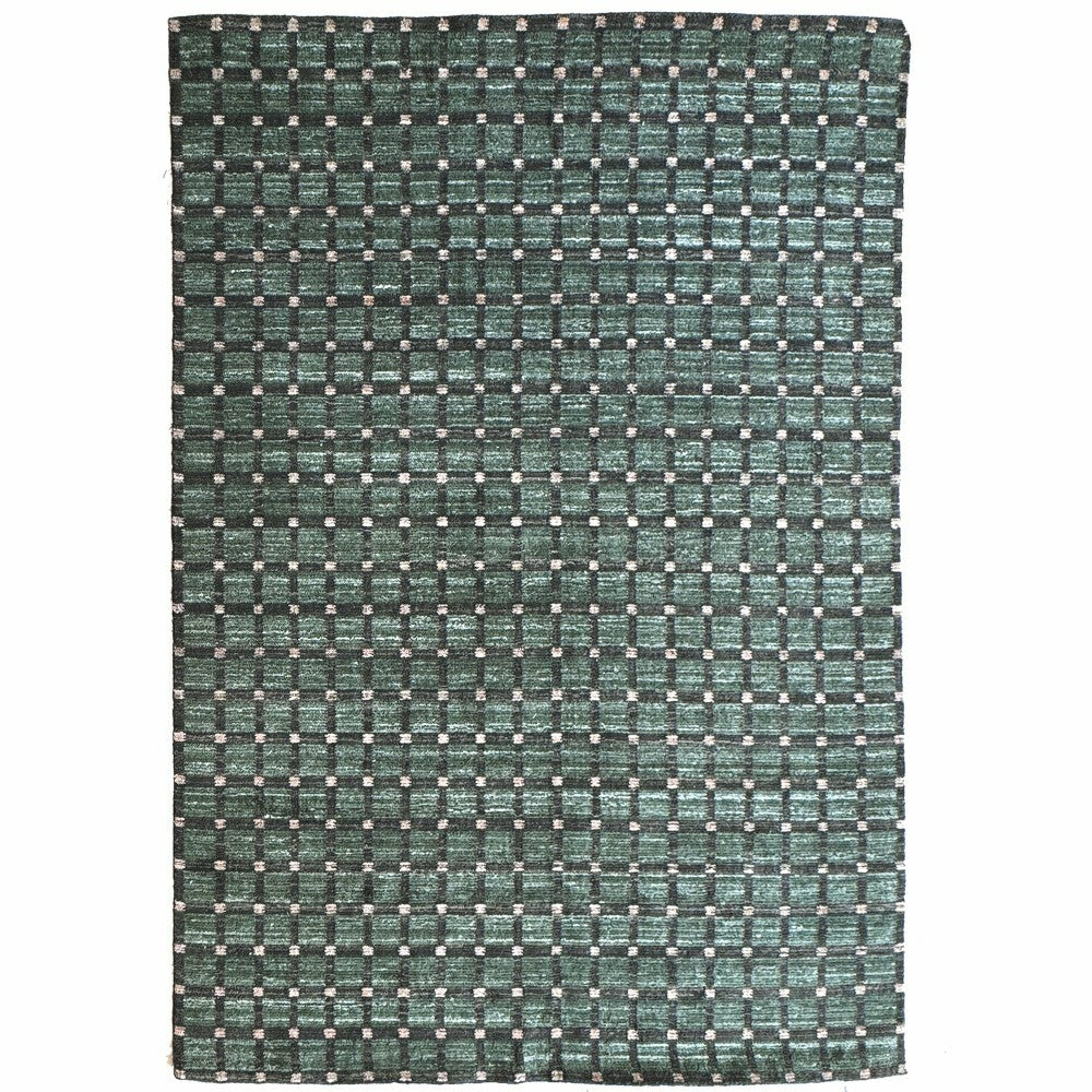 Plow & Hearth Tattersall Wool Area Rug
