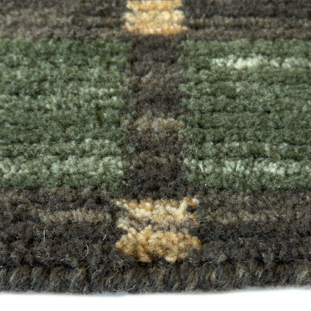 Plow & Hearth Tattersall Wool Area Rug