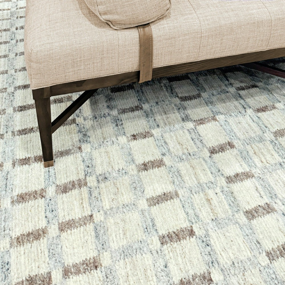 Plow & Hearth Tattersall Wool Area Rug