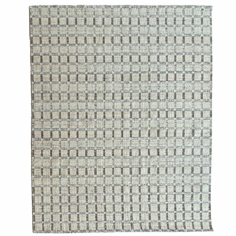 Plow & Hearth Tattersall Wool Area Rug