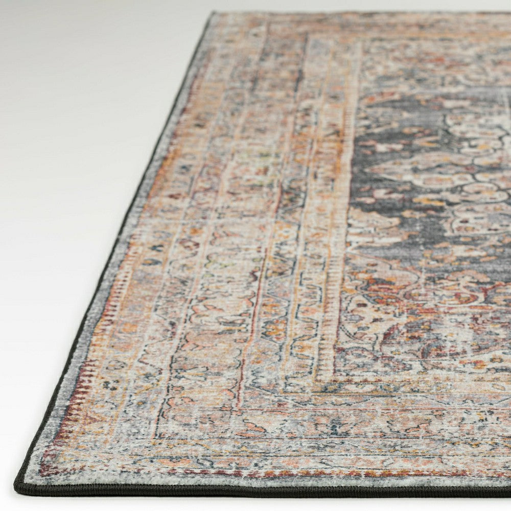Plow & Hearth Jericho Charcoal Polyester Area Rug