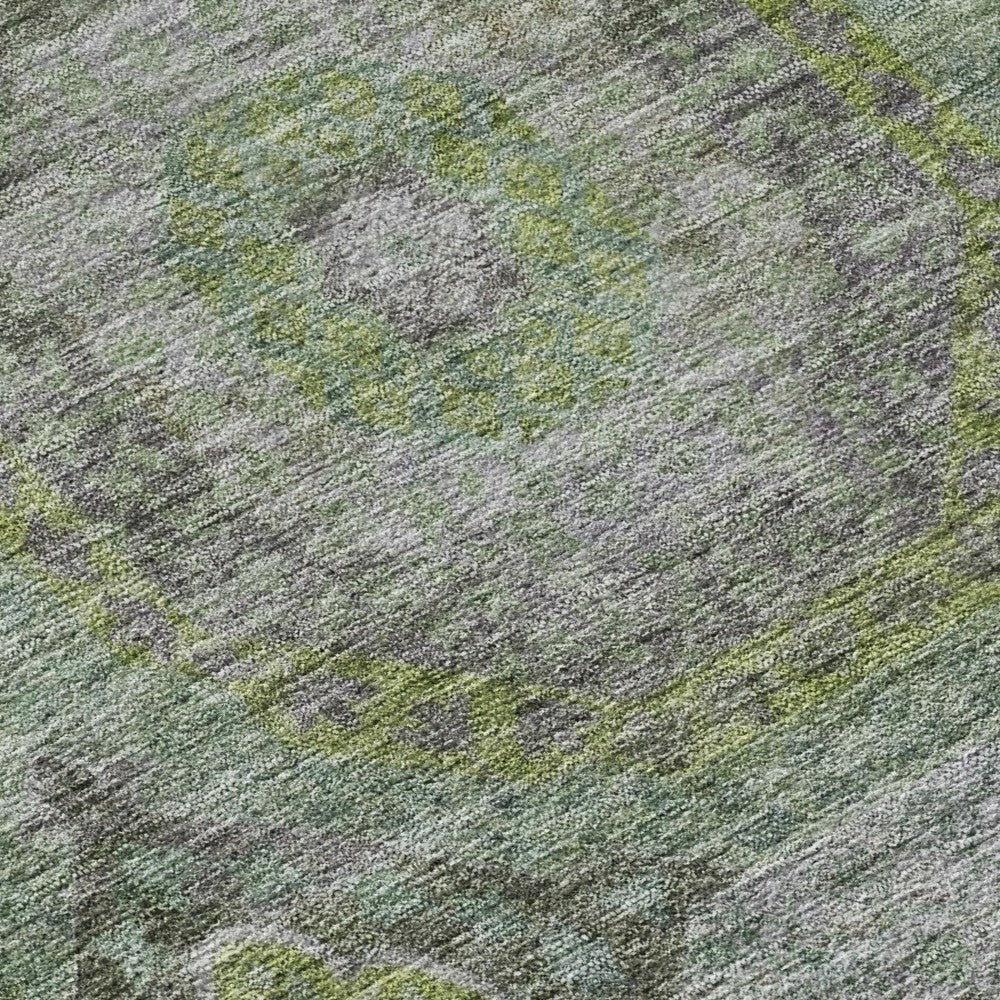 Plow & Hearth Karaj Circles Polyester Area Rug