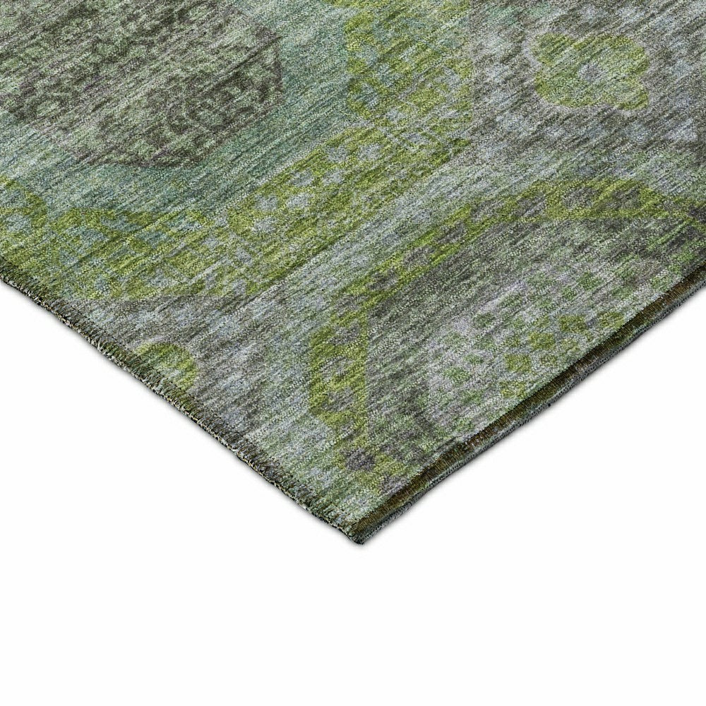 Plow & Hearth Karaj Circles Polyester Area Rug