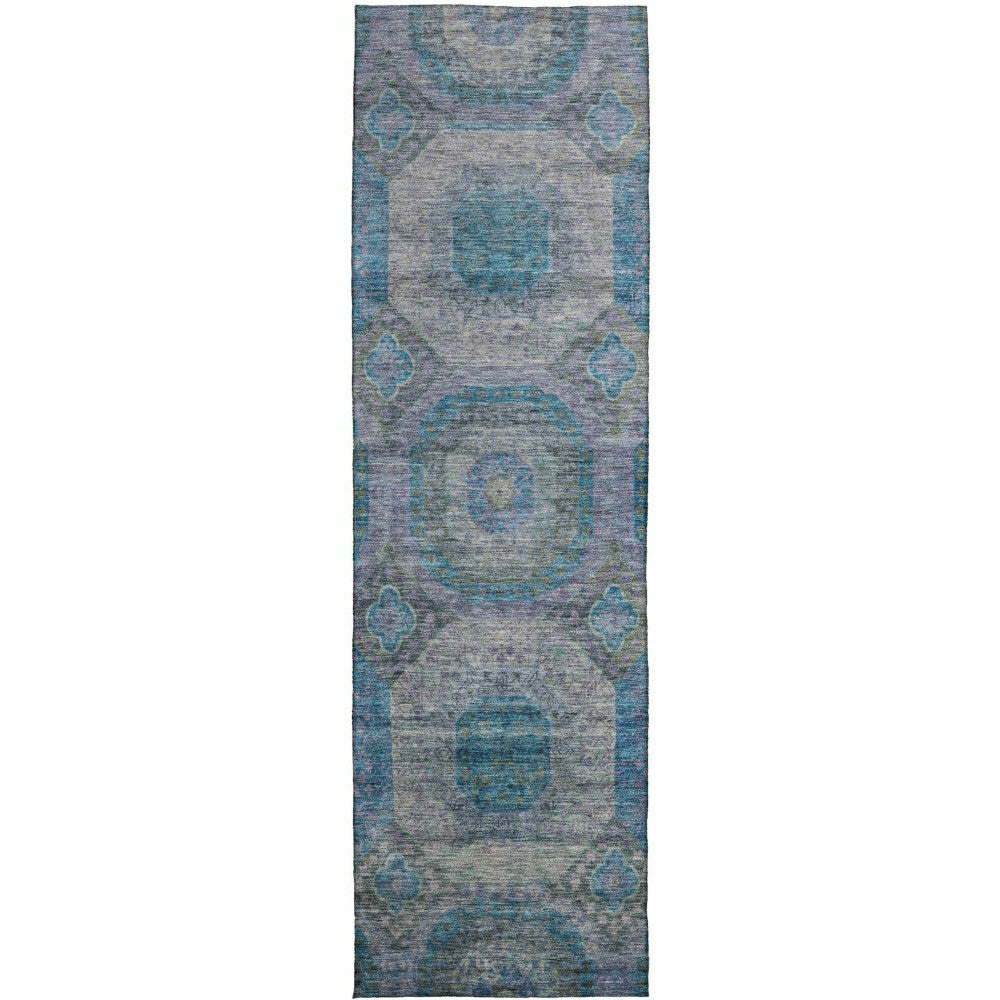 Plow & Hearth Karaj Circles Polyester Area Rug