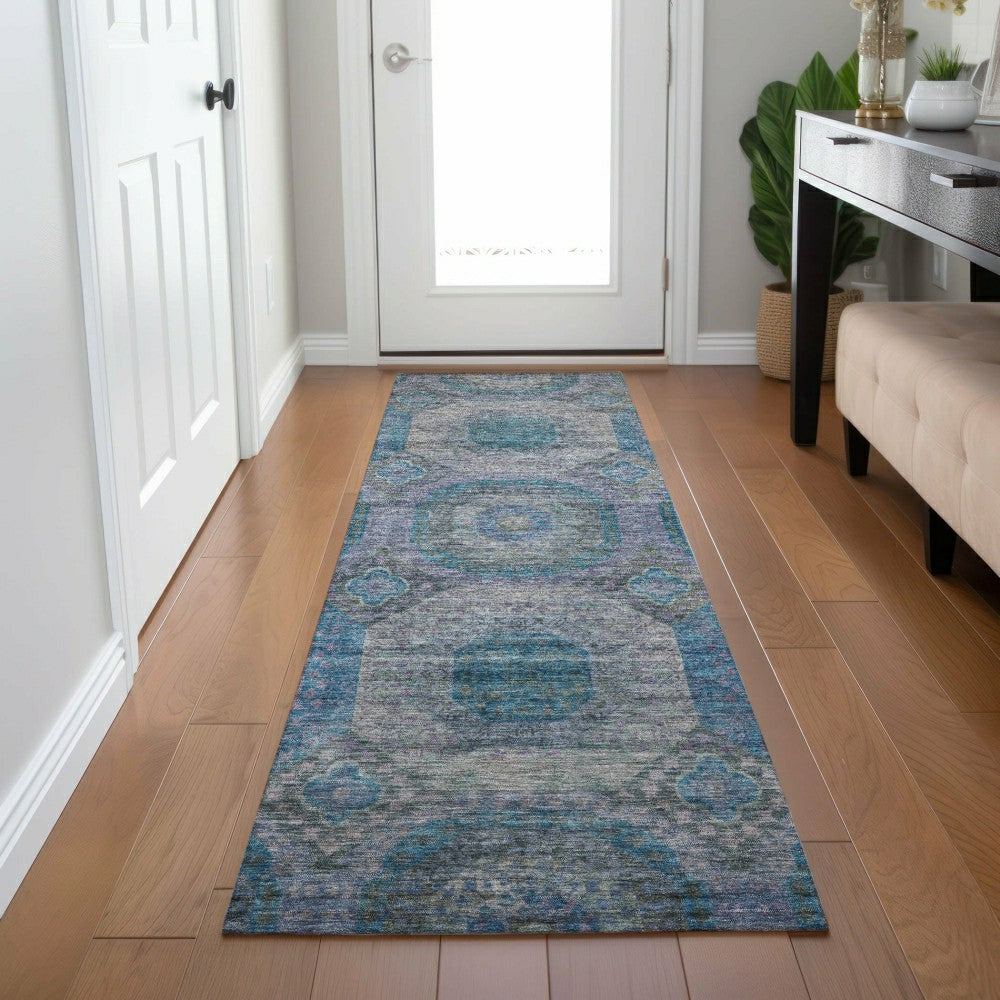 Plow & Hearth Karaj Circles Polyester Area Rug