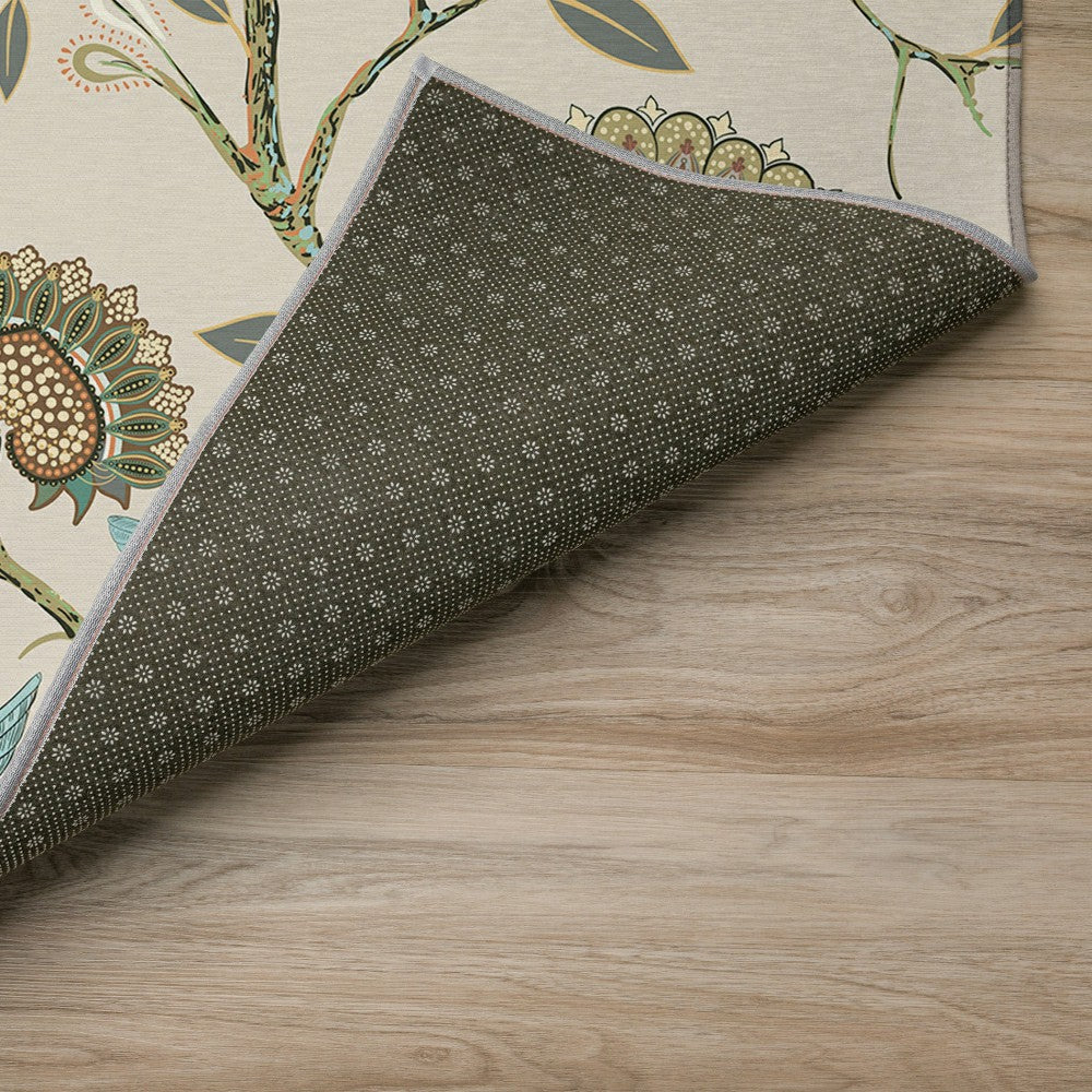 Plow & Hearth Kendall Birds Polyester Area Rug