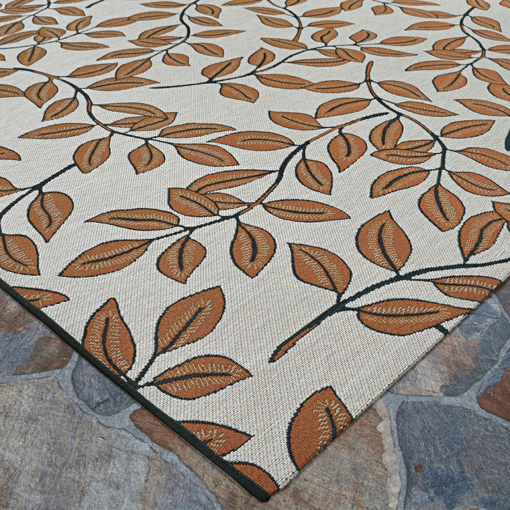 Plow & Hearth Dolce Summer Ivy Indoor/Outdoor Area Rug