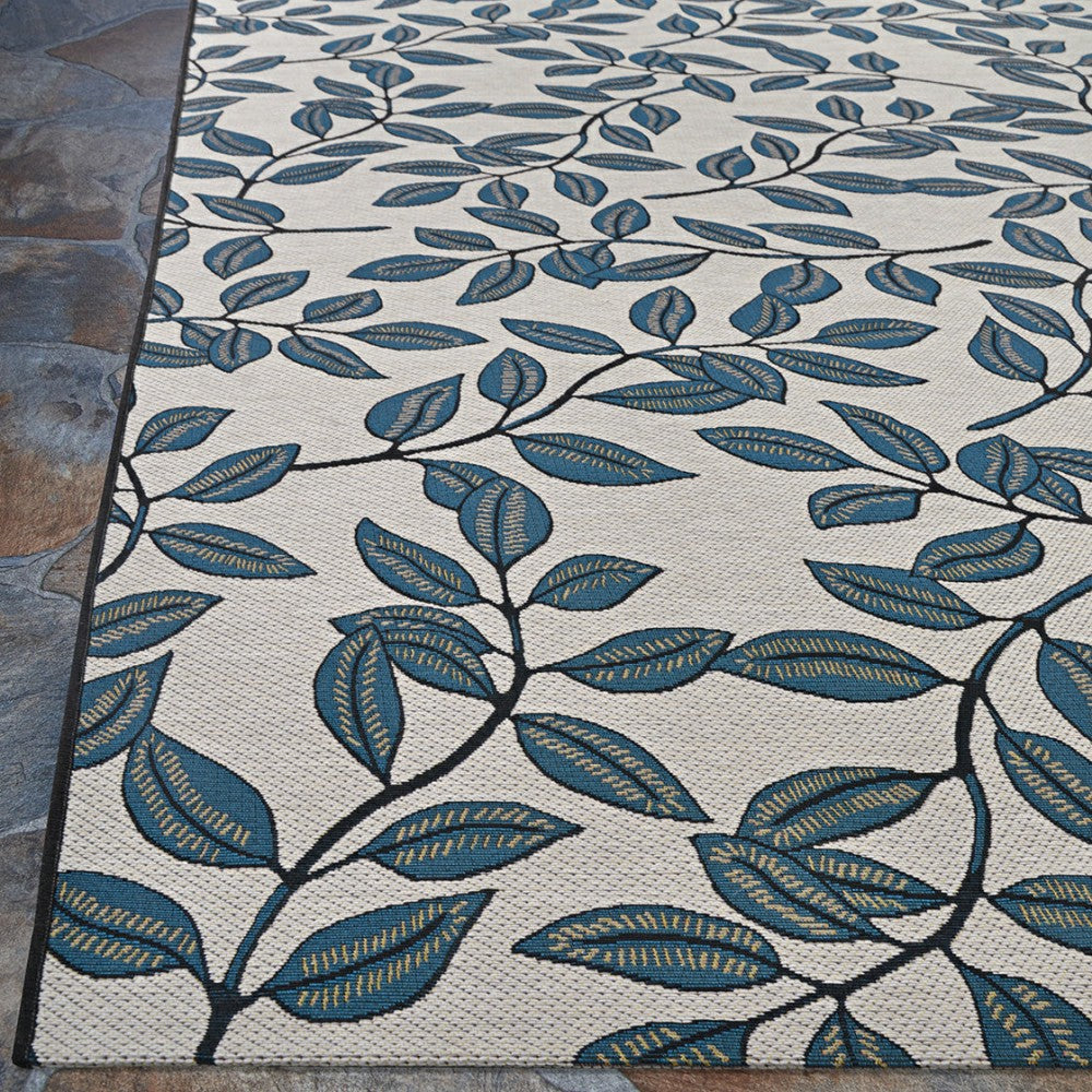 Plow & Hearth Dolce Summer Ivy Indoor/Outdoor Area Rug