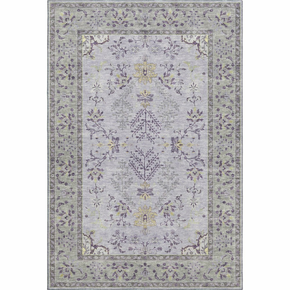 Plow & Hearth Hatay Lavender Polyester Rug