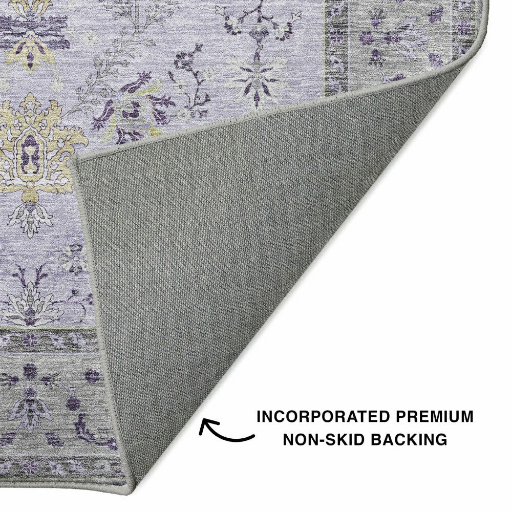 Plow & Hearth Hatay Lavender Polyester Rug