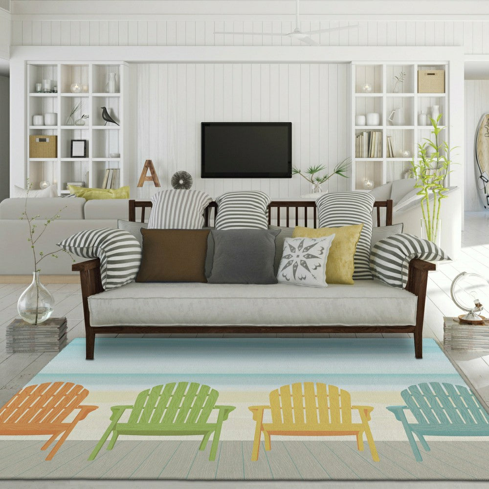 Plow & Hearth Oceanside Polyester Rug