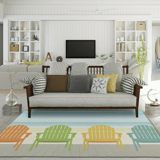 Plow & Hearth Oceanside Polyester Rug
