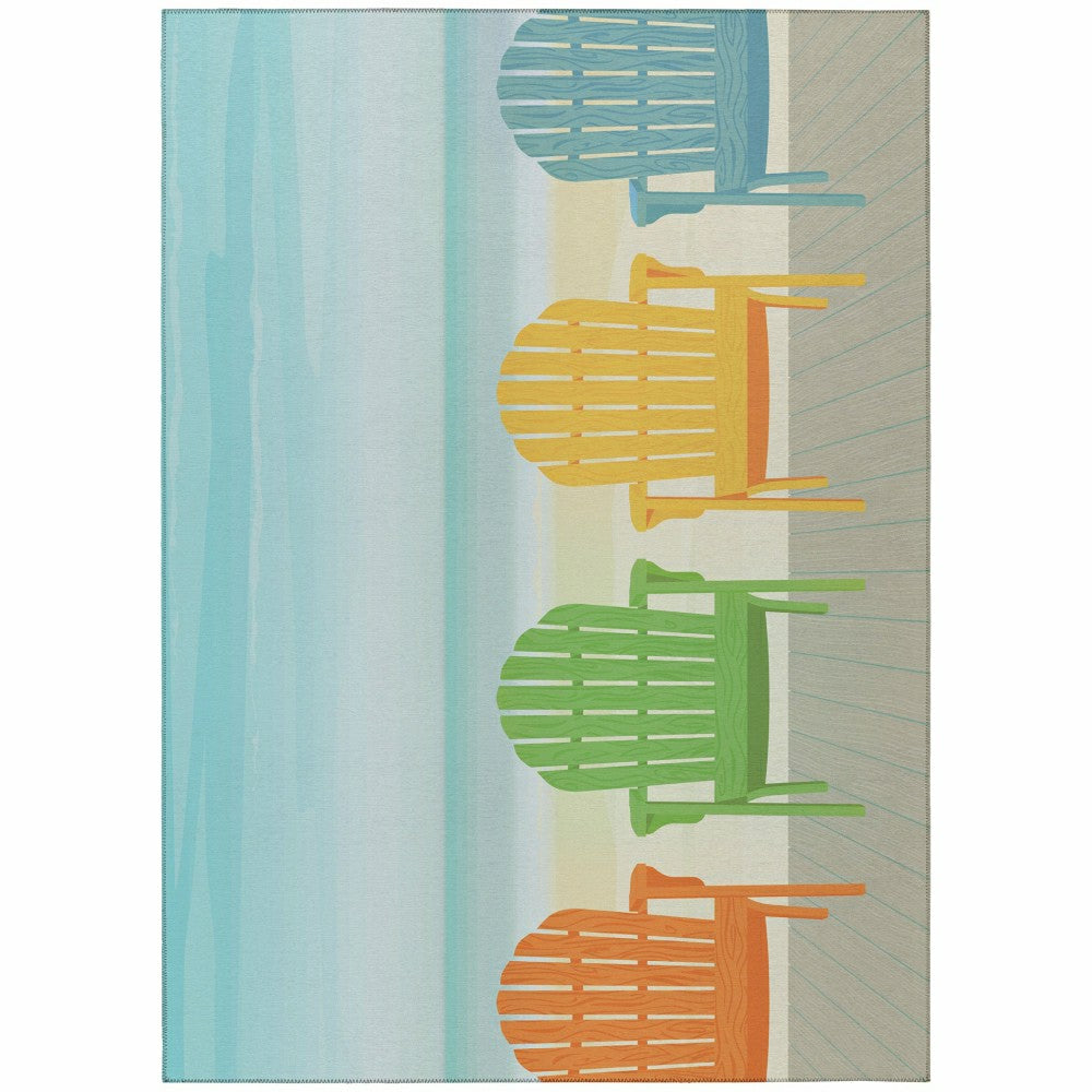 Plow & Hearth Oceanside Polyester Rug