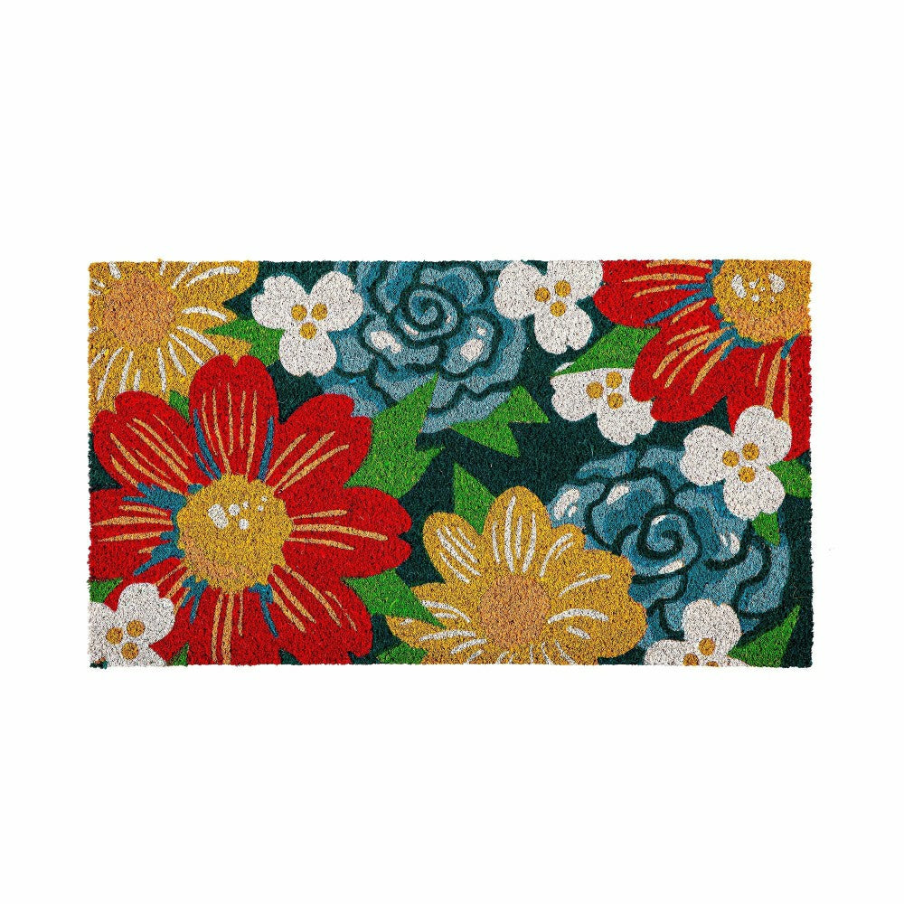 Plow & Hearth Big Bold Florals Coir Mat