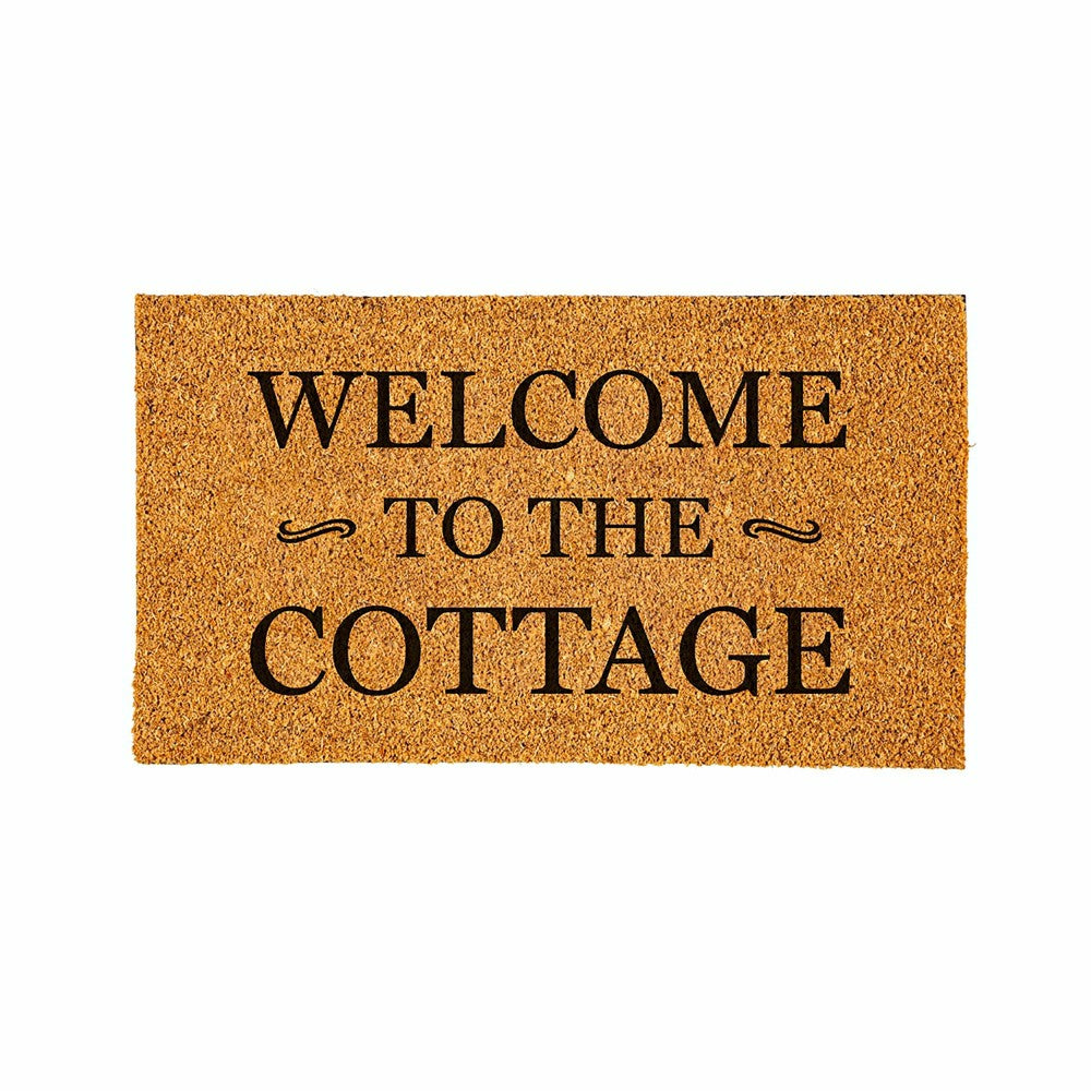 Plow & Hearth Coir Mat, Welcome to the Cottage, 16" x 28"