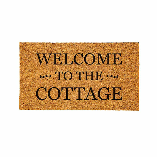 Plow & Hearth Coir Mat, Welcome to the Cottage, 16" x 28"